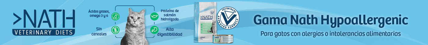 Nath gama hipoalergénica para gatos con alergias o intolerancias alimentarias