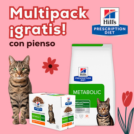 Hill's Prescription Diet: Un multipack de comida húmeda 12 x 85 g  de regalo con pienso para gato 8 kg
