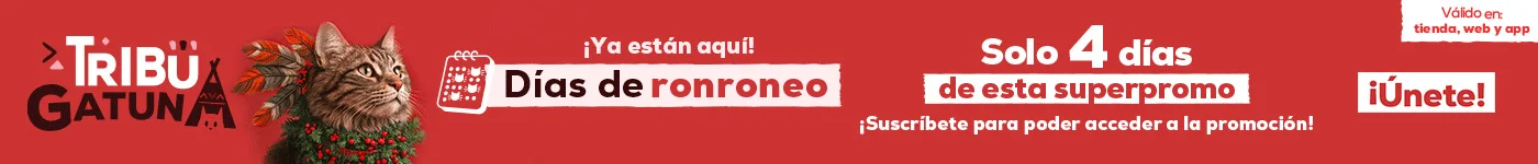 Días de ronroneo: Solo 4 días de esta superpromo, por compras de alimentación en tu marca favorita te regalamos -20% en camas y rascadores