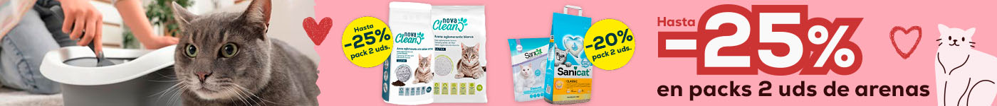 Hasta -25% en selección de packs de arenas