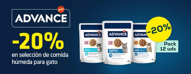 Advance: -20% en selección de packs de húmedo para gato