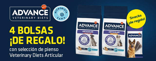 Advance Veterinary Diets: 4 bolsas de snacks ¡de regalo! con pienso Veterinary Diets Articular