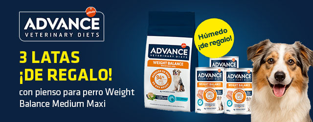 Advance Veterinary Diets: 3 latas de húmedos de regalo con selección de pienso para perro 12 kg