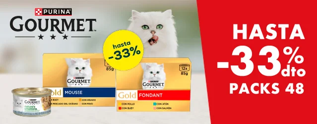 Gourmet: Hasta más de -30% en selección de packs de húmedo