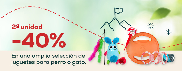 Juguetes: -40% en la 2ª unidad en una amplia selección de juguetes para perro o gato
