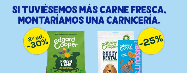 Edgard: -30% en la 2ª unidad en selección de pienso y -25% en selección de snack para perro 
