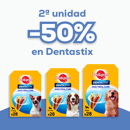Pedigree Dentastix: -50% en la 2ª unidad en snacks dentales para perro 28 uds.