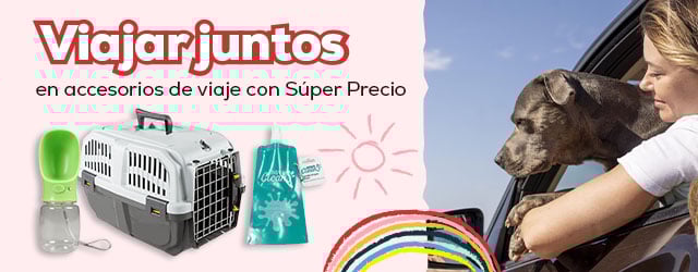 Súper precios en selección de accesorios de viaje para perro