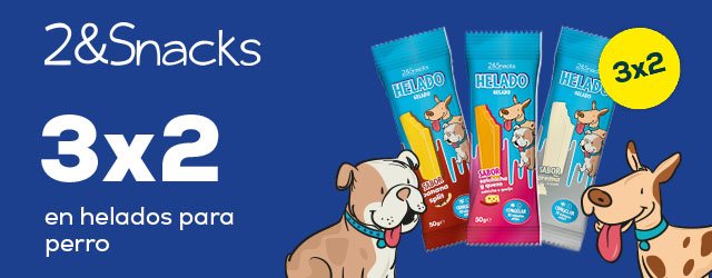 2&snacks: 3 x 2en helados para perro