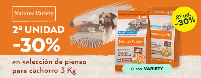 Nature's Variety Cachorro: -30%  en la 2ª unidad en selección de pienso