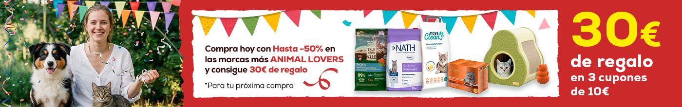 19 Aniversario: Compra hoy con Hasta -50% en las marcas más animal lovers y consigue 30€ de regalo