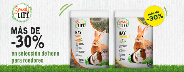 Small Life: más de -30% en selección de heno para roedores Small Life: más de -30% en selección de heno para roedores
