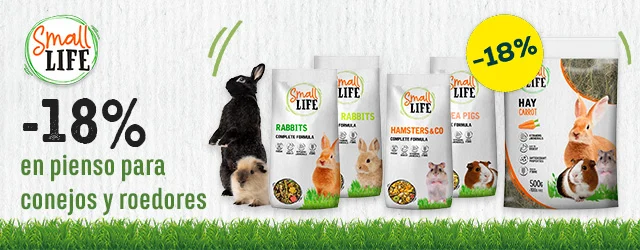 SMALL LIFE: -18% en pienso para conejos y roedores