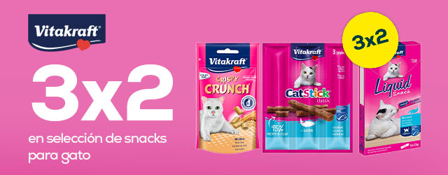 Vitakraft: 3 x 2 en selección de snacks para gato