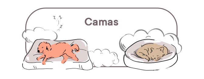 Leeby Camas. Elige la cama que mejor se adapta al descanso de tu perro o gato.