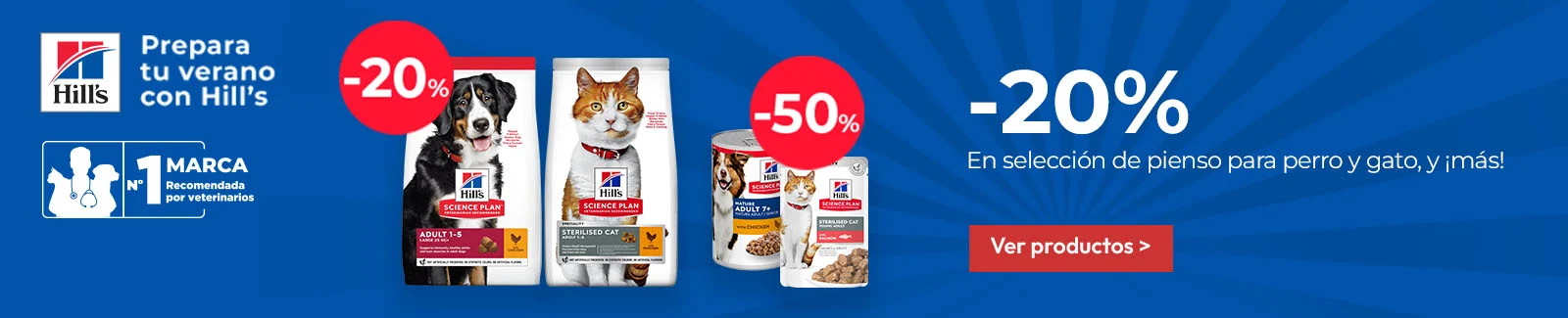 Hill´s Science Plan: -20% en selección de pienso y -50% en selección de packs de húmedo