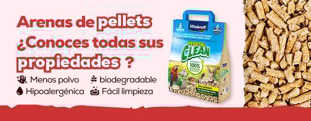 Arenas de pellets: Menos polvo, biodegradable, Hipoalergénica, Fácil limpieza