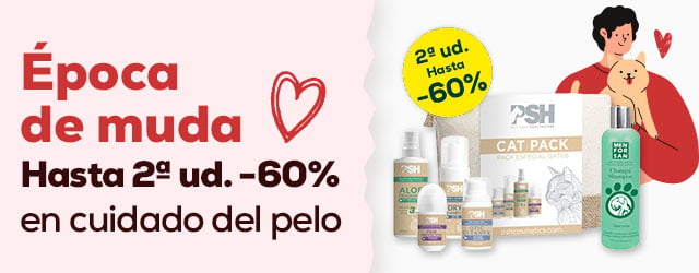 Hasta -60% en la 2ª unidad de accesorio de peluquerías y cuidados en la época de muda