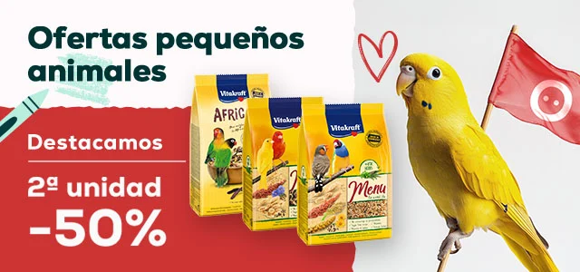 Vitakraft: -50% en la 2ª unidad en selección de comida para pájaros