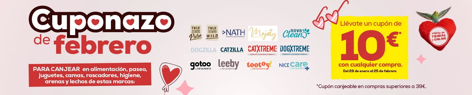 Cuponazo de Febrero: Ll&eacute;vate un cup&oacute;n de 10&euro; con cualquier compra