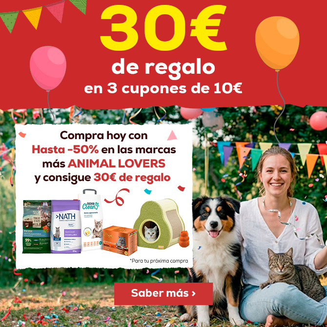 19 Aniversario: Compra hoy con Hasta -50% en las marcas más animal lovers y consigue 30€ de regalo