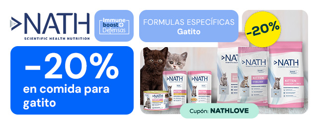 Nath: -20% en comida para gatito