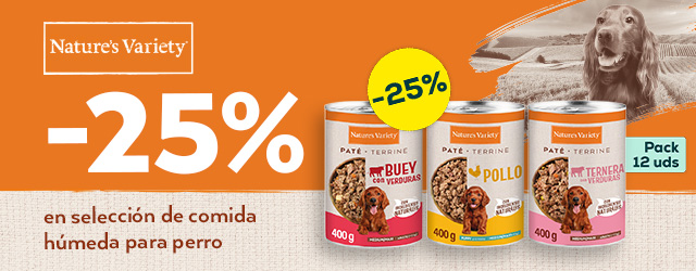 Nature's Variety: -25% en selección de comida húmeda para perro