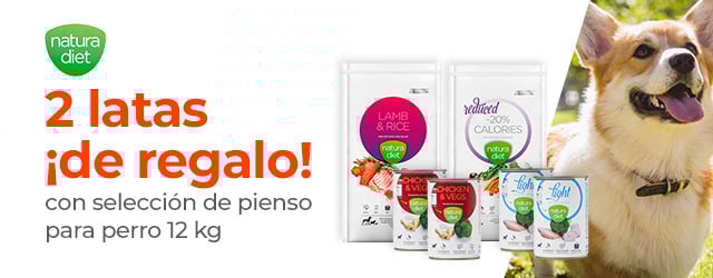 Natura diet: 2 latas ¡de regalo! con selección de pienso