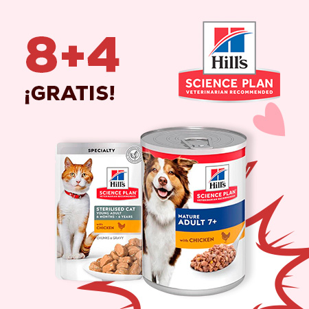 Hill's Science Plan: 8 + 4 gratis en selección de packs de comida húmeda para perro y gato
