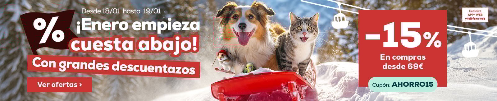 15% descuento en compras superiores a 69&euro;