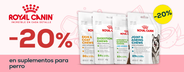 Royal Canin: -20% en suplementos para perro.