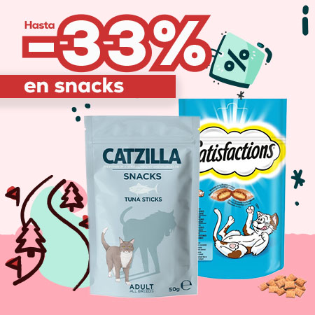 Hasta -33% en selección de snacks para gato