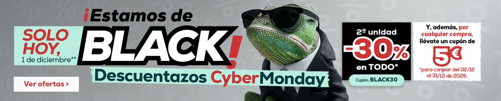 30% descuento en la segunda unidad