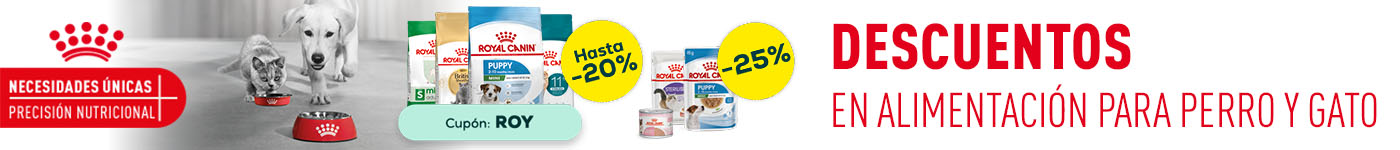 Royal Canin: Hasta -20% en selección de pienso, y -25% en selección de packs de húmedo