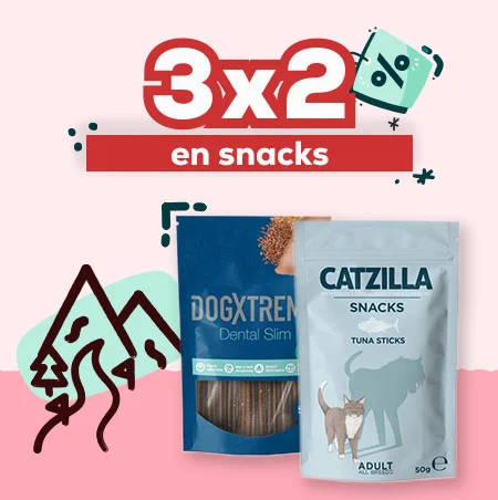 3 x 2 en selección de snacks
