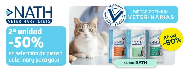 Nath Veterinary Diet: -50% en la 2ª unidad de selección de pienso para gato 2kg