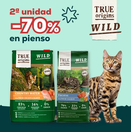 True Origins: -50% en la 2ª unidad en selección de pienso para gato