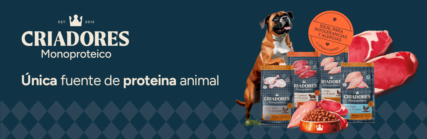 Criadores Monoproteico: Única fuente de proteina animal.