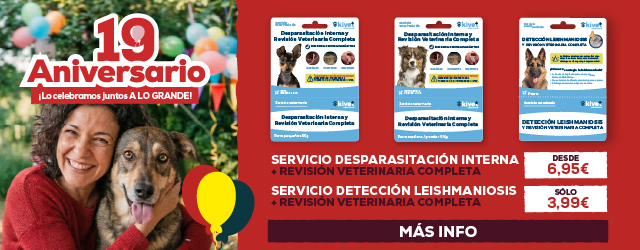 Servicio desparasitación interna más revisión veterinaria completa o Servicio detección Leishmaniosis más revisión veterinaria completa para perro