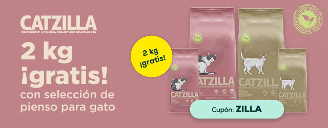 Catzilla: 2 kilos gratis con selección de pienso para gato