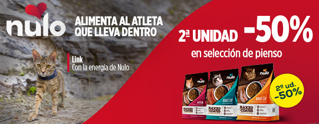 Nulo: -50% en la 2ª unidad en selección de pienso para gato  2 kg
