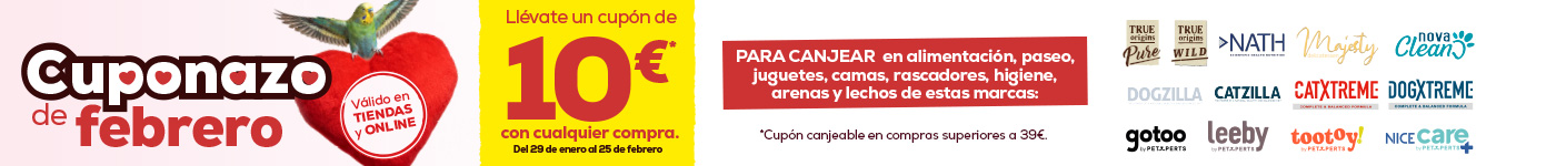 Cuponazo de Febrero: Llévate un cupón de 10€ con cualquier compra