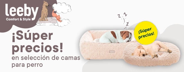 Leeby: Súper precios en selección de camas para perro
