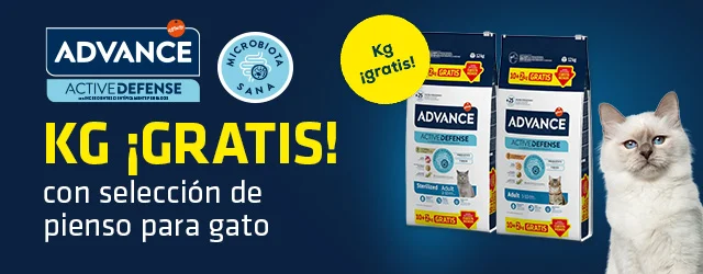 Advance: kilos gratis con selección de pienso pra gato