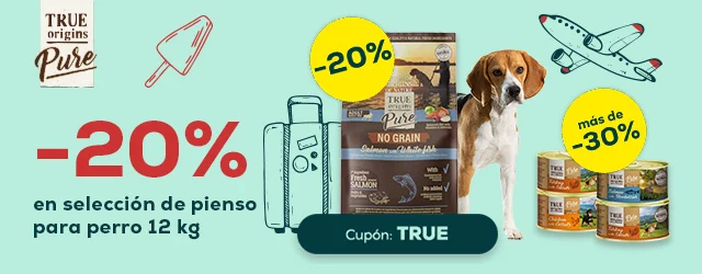 True Origins Pure: -20% en selección de pienso para perro 12 kg, -33% en selección de packs de húmedo  para perro 24 x 185 g