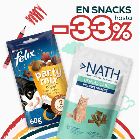 Hasta - 33 en snacks para gato