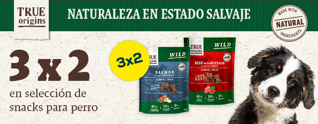 Mes de True Origins: 3 X 2 en selección de snacks para perro