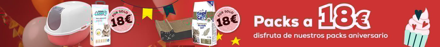 Packs de aniversario por 18€