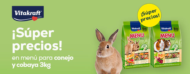 Vitakraft: Súper precios en Menú Vital conejos/cobayas 3 kg