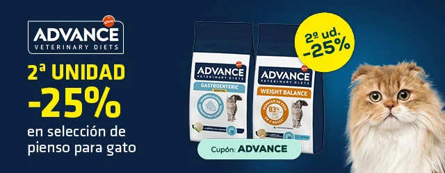 Advance Veterinary Diets: -25% en la 2ª unidad en selección de pienso para gato